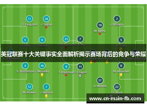 英冠联赛十大关键事实全面解析揭示赛场背后的竞争与荣耀