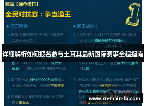 详细解析如何报名参与土耳其最新国际赛事全程指南